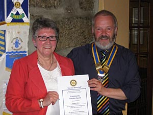Doreen Gray with Pres. Martin