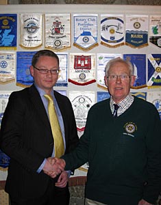 Greg Manning with V. Pres. Richard