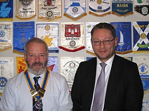 Richard Thomson with Pres. Martin