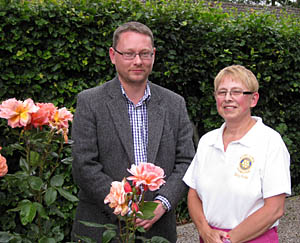 Hilary Gordon with Pres. Richard